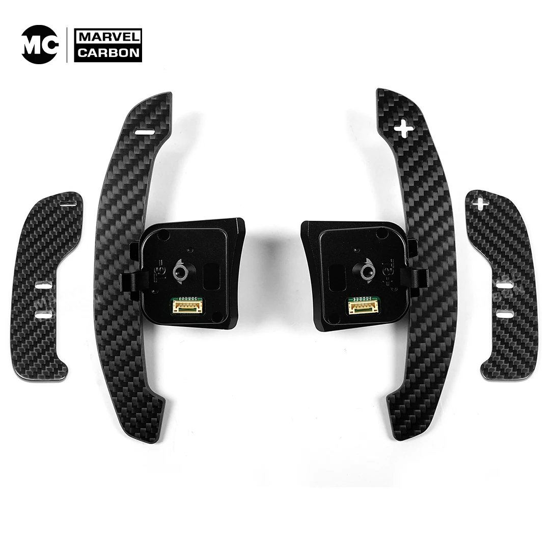 MC Fif for Audi R8 Carbon Fiber Magnetic Paddle Shifters Magnetic Attraction Function Car Accessorieswith Spare Paddle Pads