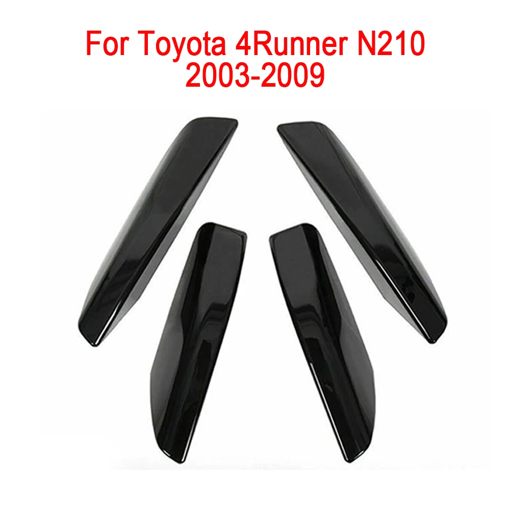 

4pcs Car Roof Rack Rail End Bar Cover Caps Roof Replace Protective Cover Black For Toyota 4Runner N210 2003-2009