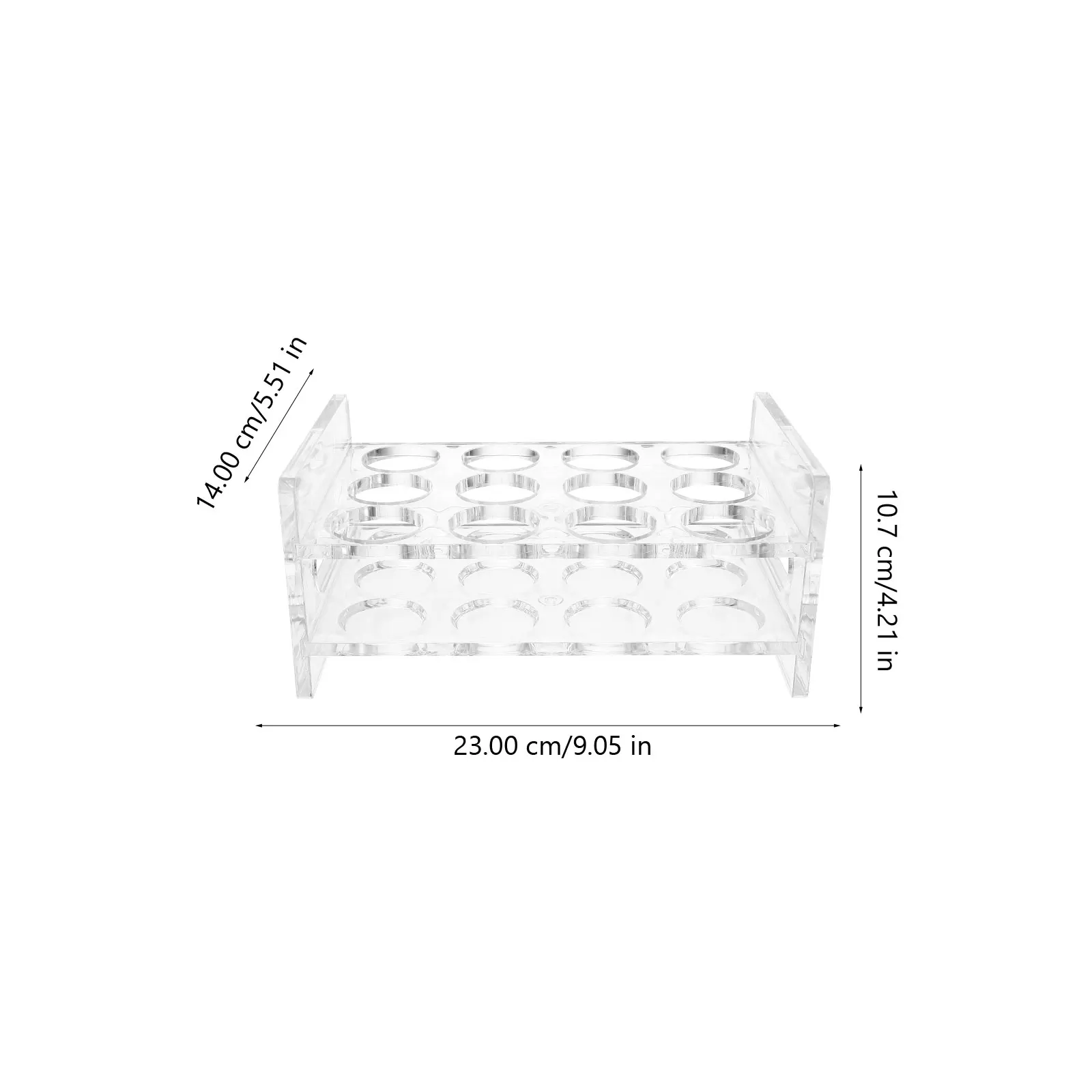 

Acrylic Multi-hole Wine Glass Holder Shot Glass Server Compact Size Easy Clean Home Party Bar Use Storage Display Case Bottle