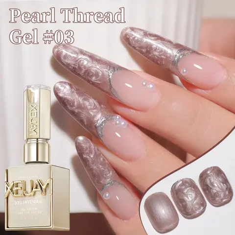 15 मिलीलीटर पर्ल व्हाइट थ्रेड जेल नेल पॉलिश यूवी/एलईडी सोक ऑफ जेल, महिलाओं के लिए उपहार और शादी के उपहार के लिए घरेलू नेल सैलून के लिए उपयुक्त 10 best sales बहुत अच्छी नेल जेल पॉलिश - №8