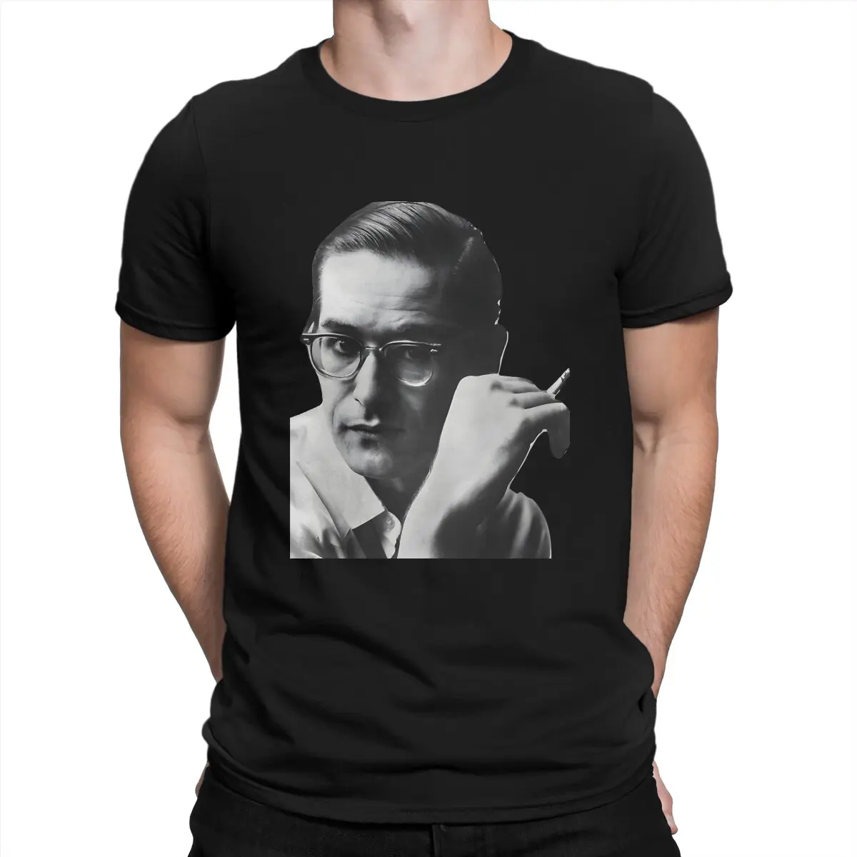 Jazz Style T-Shirts Men Bill Evans Vintage 100% Cotton Tees O Neck Short Sleeve T Shirts Original Clothes