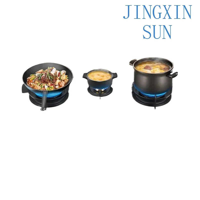 Slate Gas Cooker Built-in 3 Burner Stove for Kitchen LPG Natural Gas Cooker 5.2kw Fierce Fire Power European Panel Less Design