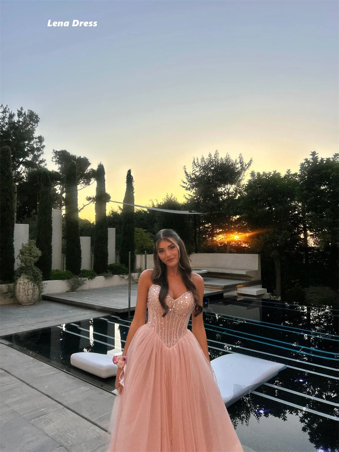 Op maat gemaakte luxe feestjurk vrouw 2025, off-shoulder dames avondjurken vrouw elegante damesjurken voor bruiloftsfeest