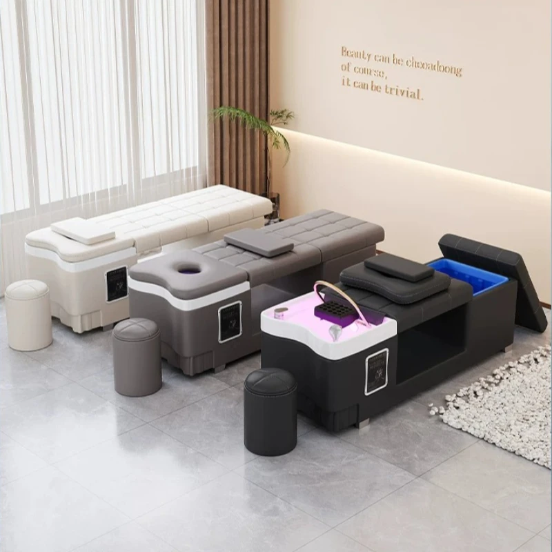 Massager Business Designer Shampoo Bed Hairdresser Luxury Shampoo Bed Minimalist Lavatesta Parrucchiere Poltrona Beauty Showcase