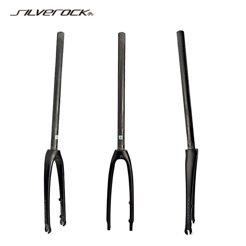 

SILVEROCK Carbon Fork 20in 406 451 Flat Mount Disc Brake Caliper 74mm 100mm for FNHON DAHON JAVA Minivelo Bicycles 450mm Long