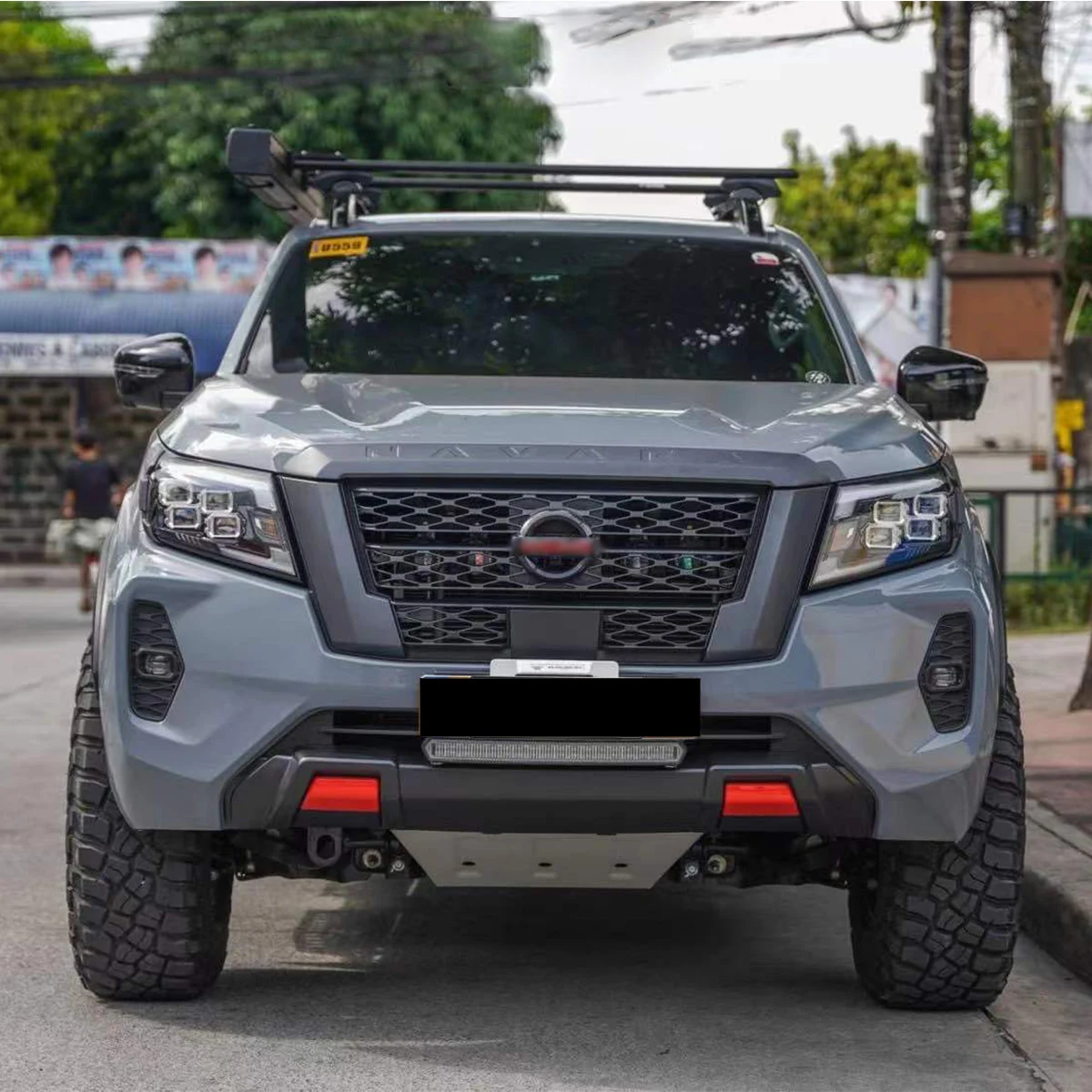 

Hot Sale Upgrade bumper body kit for Nissan Navara 2016-2019 facelift to 2021 NP300.