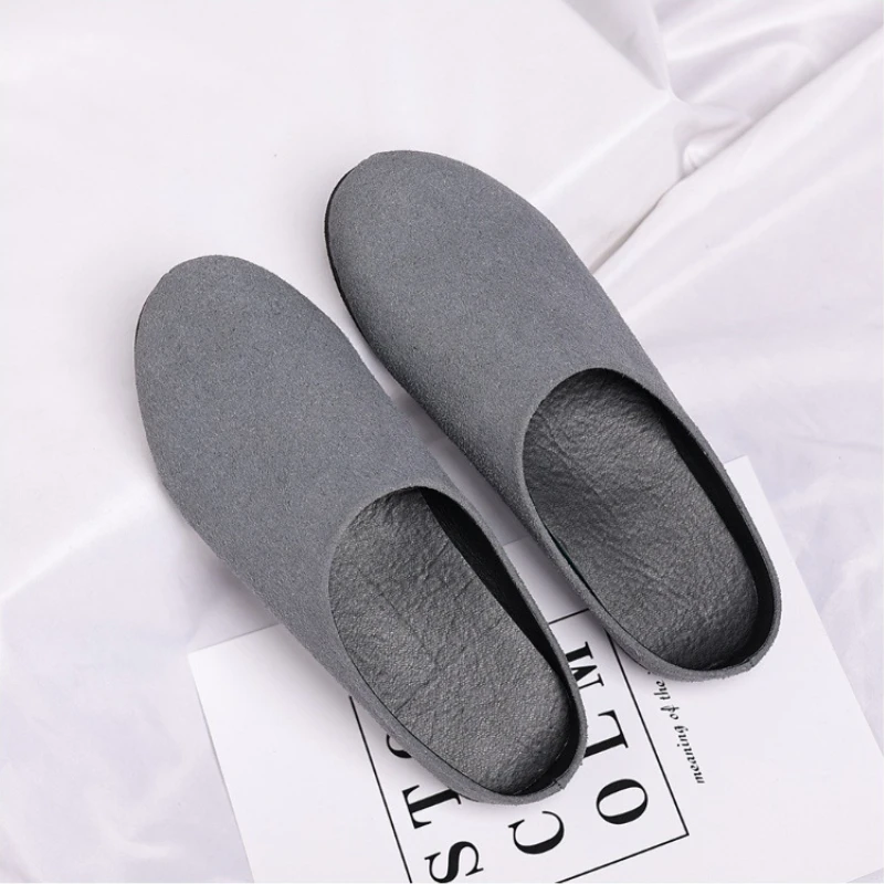 formal mules man casual business Coiffeur half shoes for man designer slippers for man fashion half slippers heren mules homme view 5