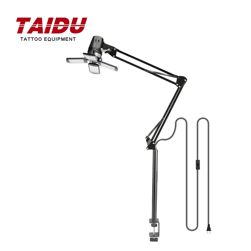 

TAIDU TAIDU New Tattoo 60W Led Mobile Led Light Adjustable Steel Arm Nail Lamp AC Input Reading Light Tattoo Equipment