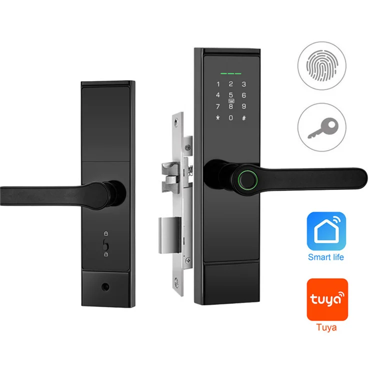 

Tuya Smart Wifi Locks Digital Fingerprint Electronic Remote Code Smart Door Lock with Home Automation