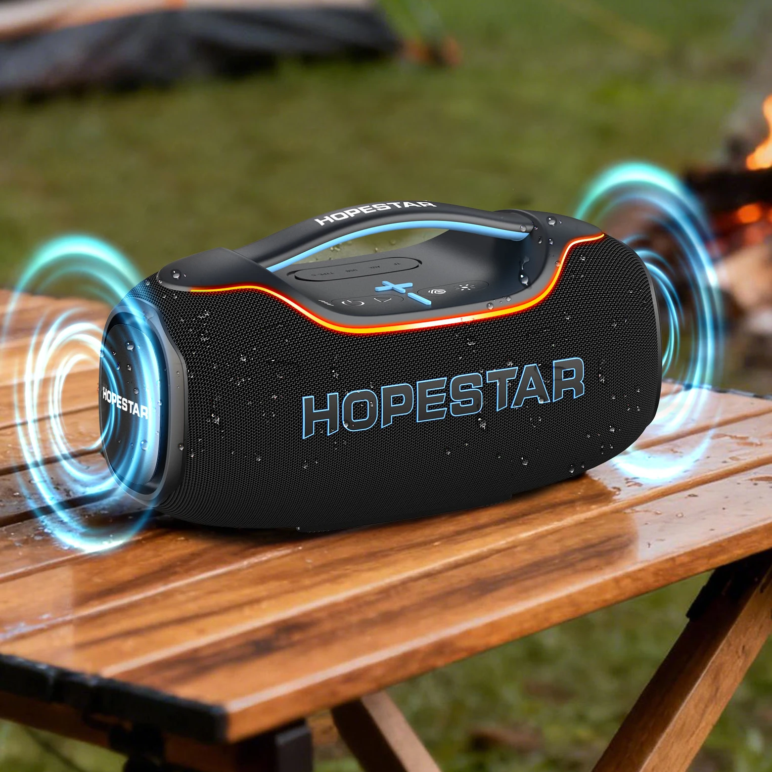 Hopestar A80MINI Portable Outdoor Wireless Blue Tooth Speaker Waterproof Subwoofer Bass Tf Card Speakers Wholesale