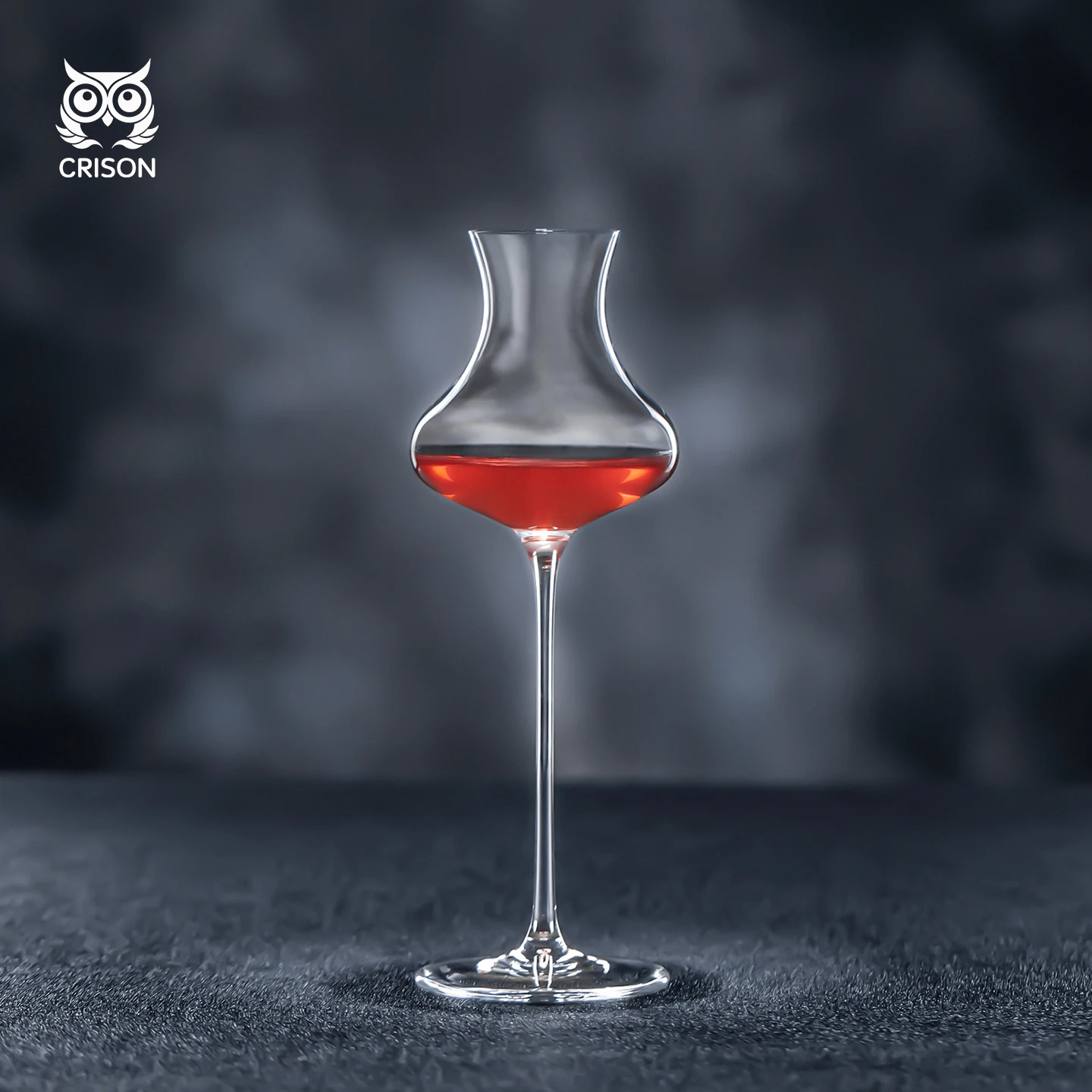TT6203 CRISON Crystal Tulip Shape Tasting Glass Creative Goblet Cocktail Glasses Whiskey Fragrant Cup for Party Bar Drinkware