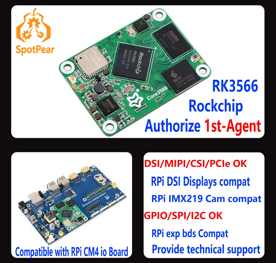 

LuckFox Core3566 RK3566 Compatible With Raspberry Pi CM4 (technical support)