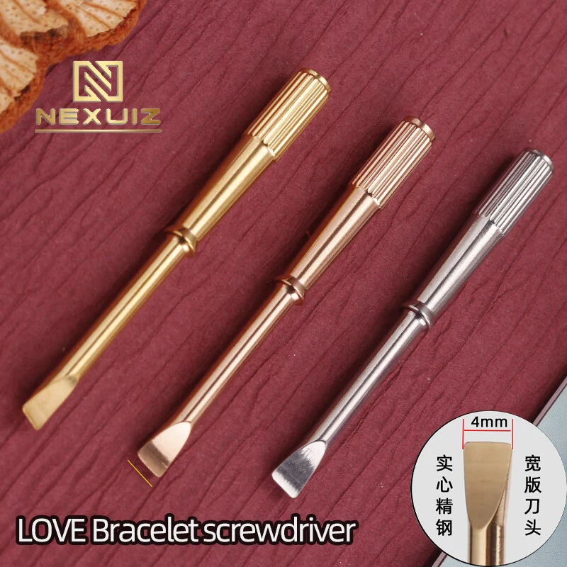 Titanium steel Accessory For Cartier LOVE Bracelet Screwdriver for Plating Tools Rosegold  Silver Gold 4mm Wide Cutter Head