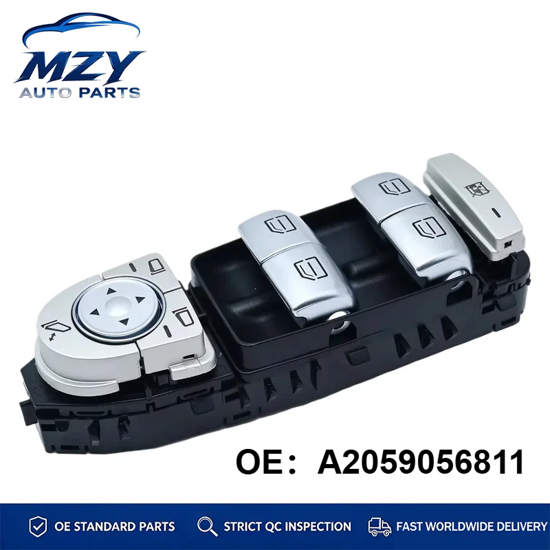 Electric window switch for Mercedes-Benz C300, C350e, C43, GLC300 sports utility coupe, front driver's main window, A2059056811