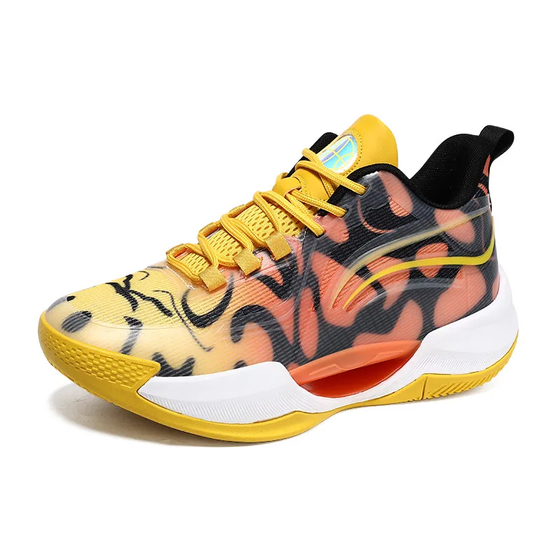 2025 Novo best-seller de chegada: tênis de basquete infantil antiderrapante, durável e respirável de alta qualidade de nível profissional