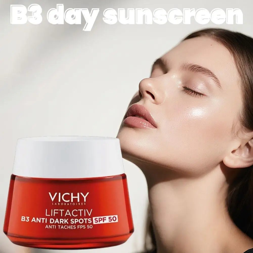 Nuevo 50ml Vichy crema facial antienvejecimiento mejora la sequedad y la rugosidad de la piel SPF50 + crema de día hidratación profunda desvanece las líneas finas