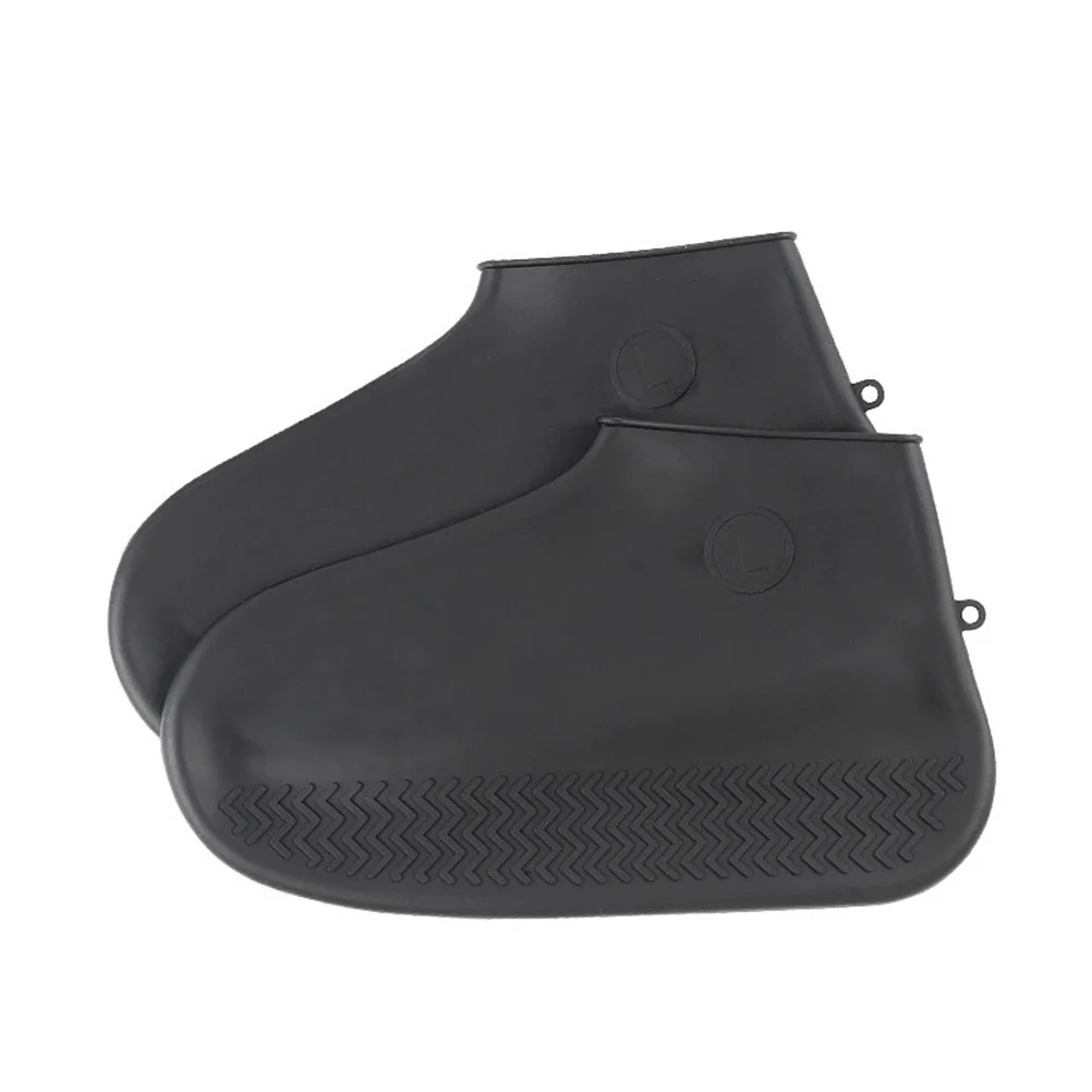 

1Pair Waterproof Shoe Protectors Soft Flexible Silicone Cover for Waiters Cooks S Black Shoes Cover Shoe Protector