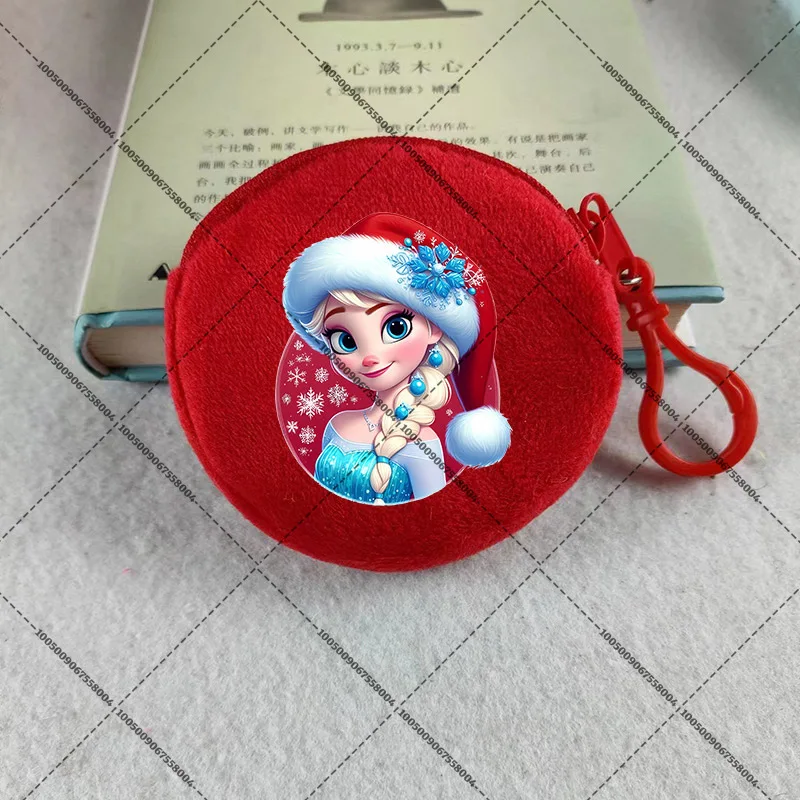 กระเป๋าใส่เหรียญทรงกลมลายการ์ตูน ซิป กระเป๋าใส่ของชิ้นเล็กๆ ของขวัญปีใหม่ ของขวัญเทศกาลคริสต์มาส