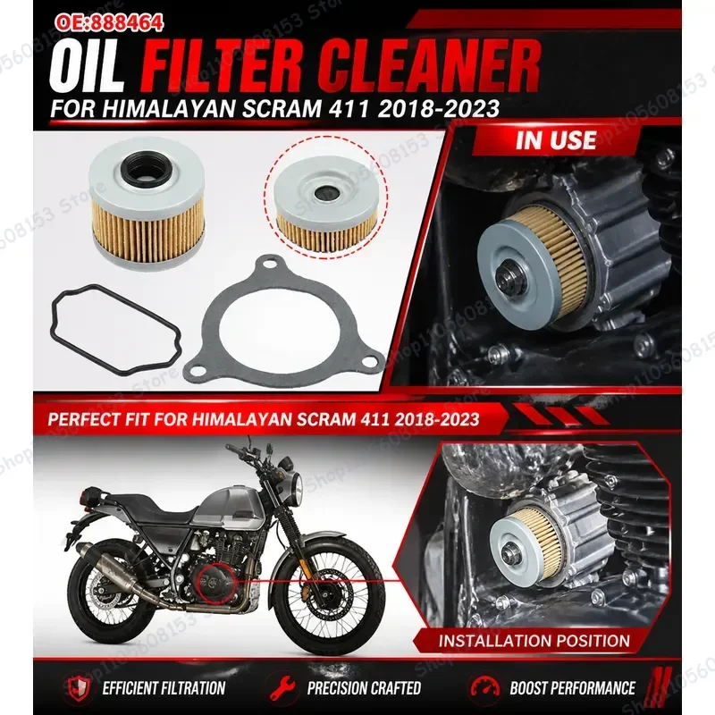 For Royal Enfield Himalayan Scram 411 Motorcycle Oil Filter Core Cleaner Engine Maintenance Tool 888464