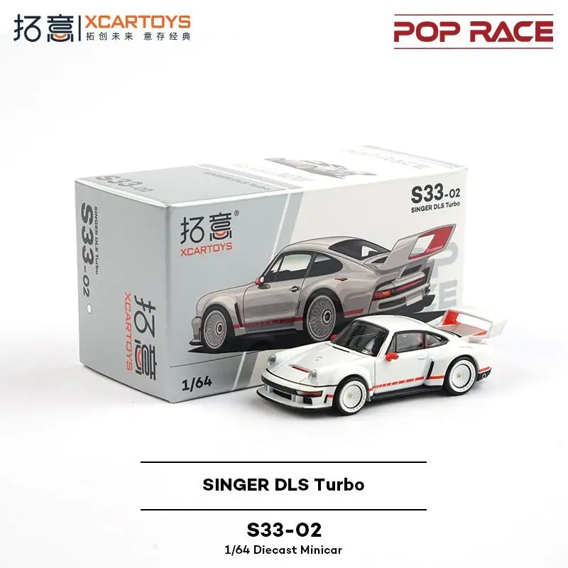 

New In Stock Xcartoys 1 64 Porsche SINGER DLS Turbo White S33 02 Alloy Car Model Car Model Collection