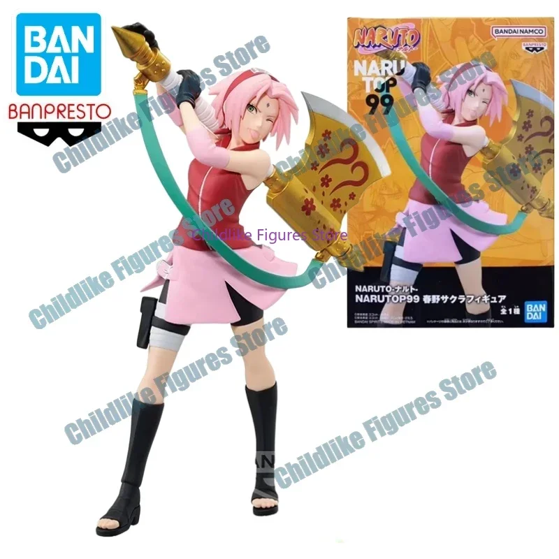 (En stock) BANDAI BANPRESTO Naruto: Shippūden NARUTOP 99 Haruno Sakura Anime figura de acción juguete para regalo figura colección Hobby