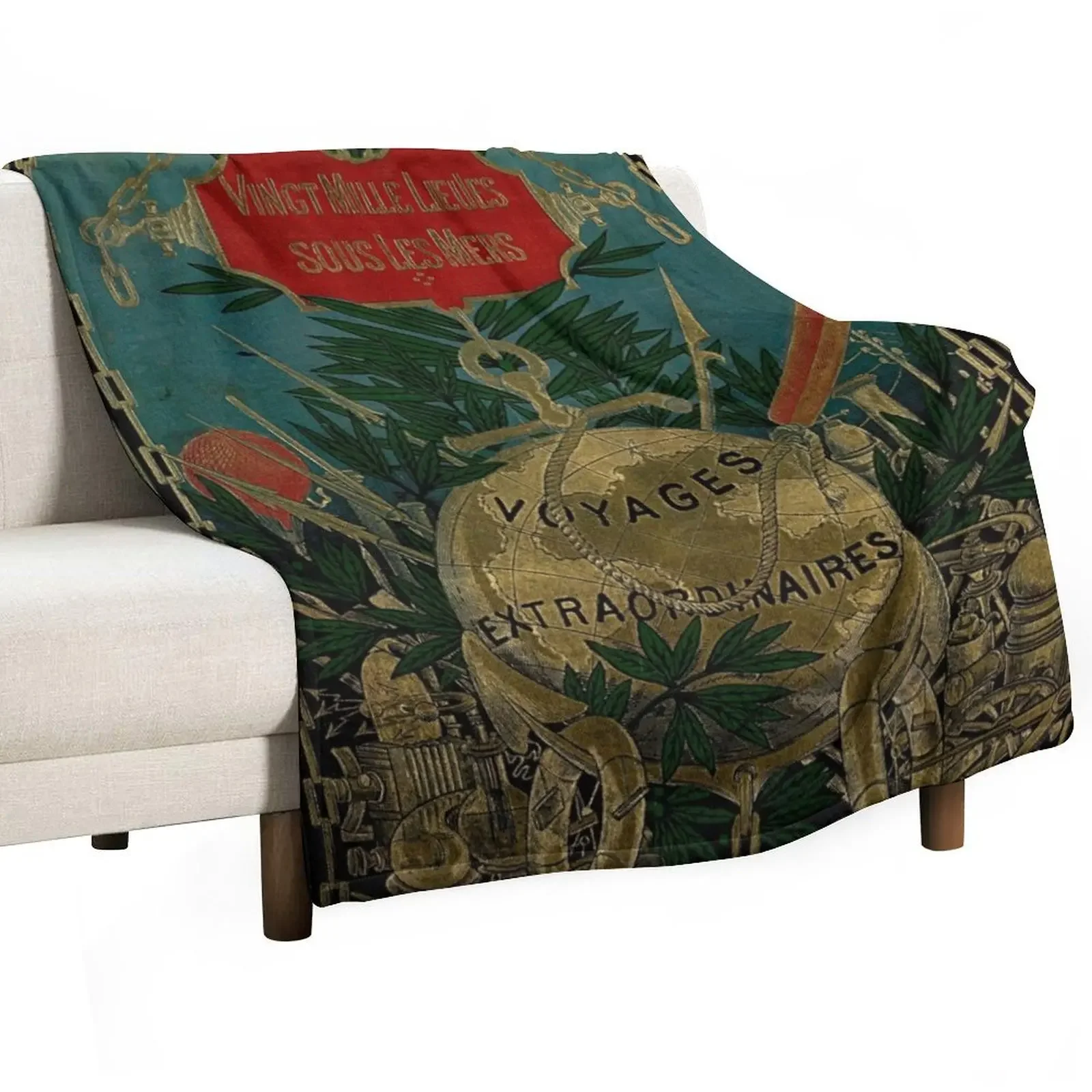 Jules Verne Extraordinary Voyages Throw Blanket Luxury Brand Loose heavy to sleep Blankets