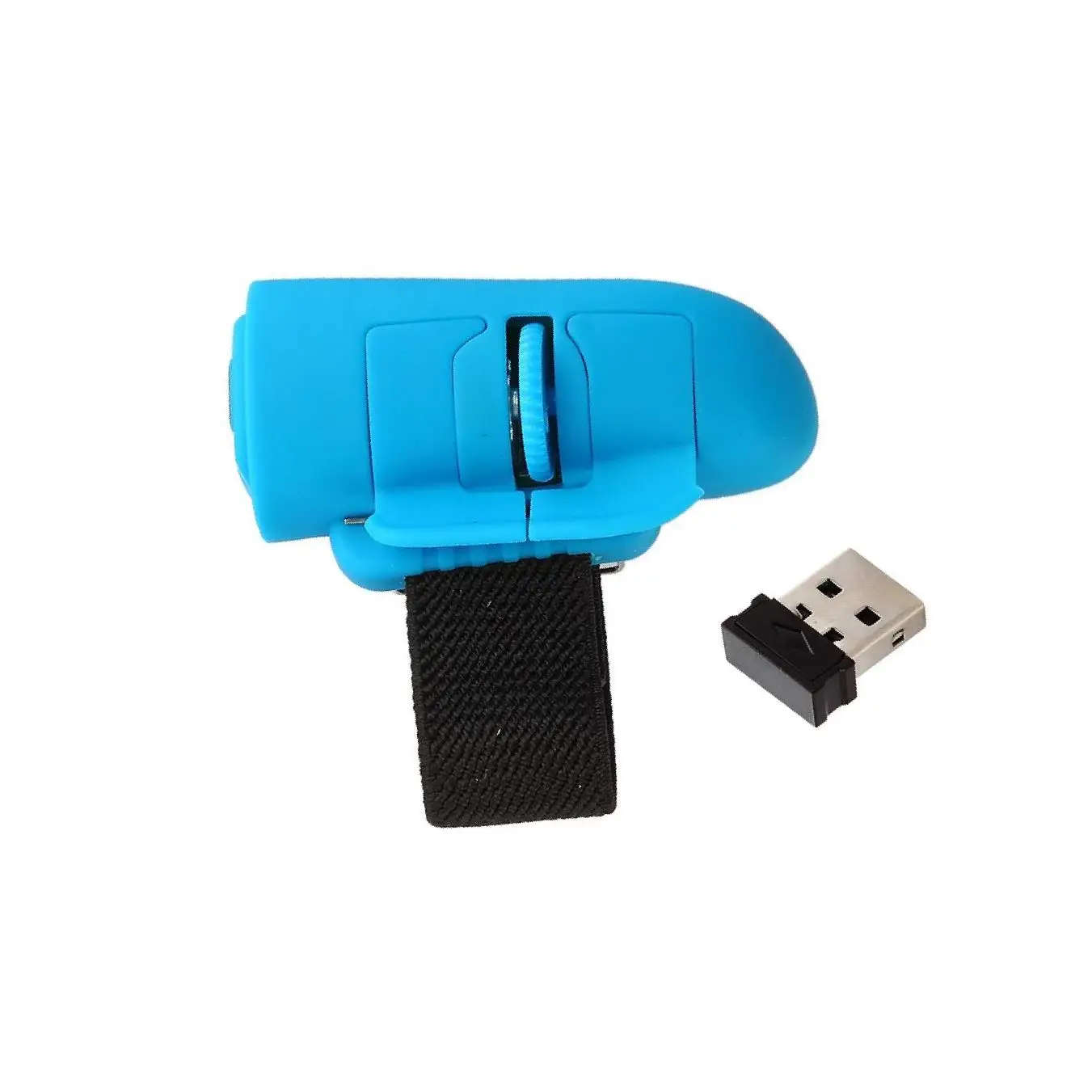 2.4G Wireless USB Finger Mouse Optical Handheld Mice for Laptop PC Blue