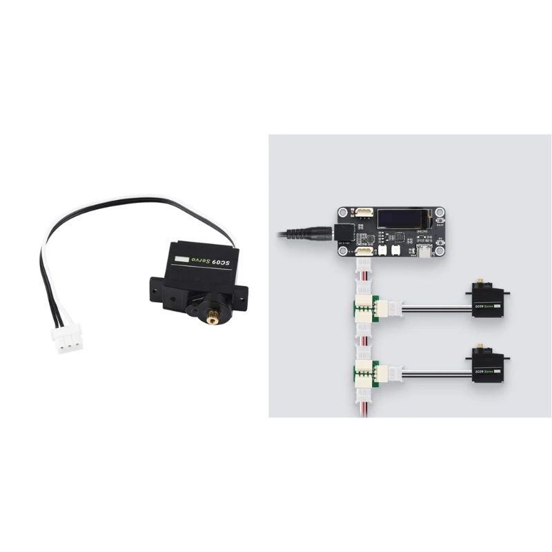 SC09 Servo Dubbelassige Seriële Bus Servo Digitale Servo met 180° Rotatie Bereik Drop Shipping