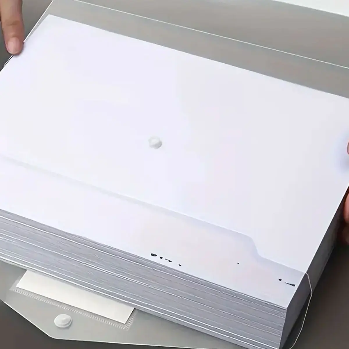 WQN-7pcs A4 File Bag Morandi Color Plastic Pp Thickened Large Capacity File Bag And File Bag For School And Office Use