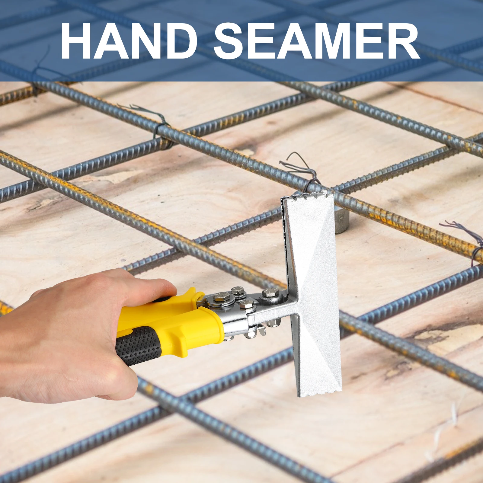

Hand Seamer Tool Ergonomic Handle Bend Flatten Sheet Metal Ductwork Steel Handhold Seamer Heavy Duty Plated Slip Resistant Grip