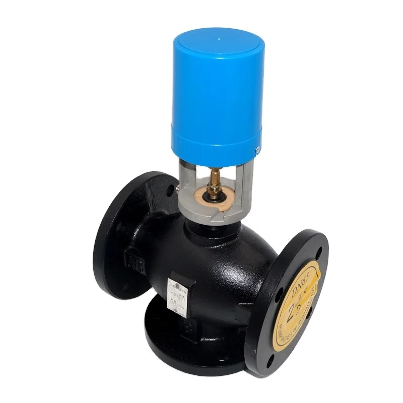 Winner Winvall 2 Way 0~10v Modulating Flange Valve 24VAC Electric Actuator Globe Valve Cast Iron