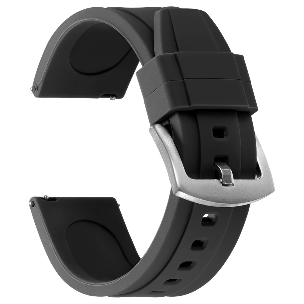 20mm 22mm Universelles wasserdichtes Gummiband für Rolex für Armani für Omega Armband Sport Silikon Uhrenarmband für Seiko Armband – Detail 35