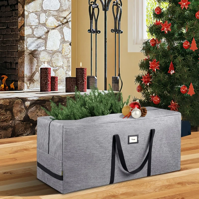 7.5-Foot Christmas Tree Storage Bag, Heavy-Duty  900D Oxford Cloth, With Sturdy Handle and Double Zippers - Oversized Storage