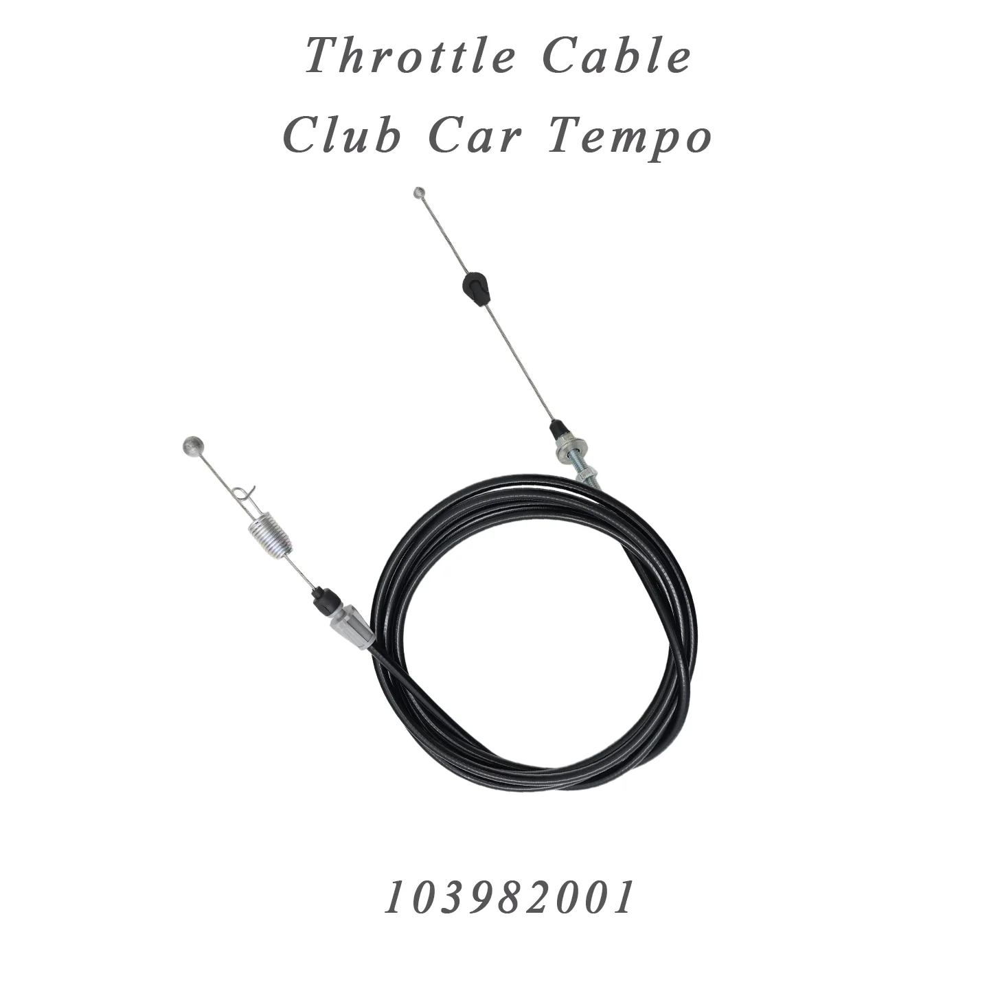 Club Car Tempo Accelerator Cable 103982001 Gas Golf Cart Throttle Control Cable Engine Parts Replacement for Clubcar Tempo
