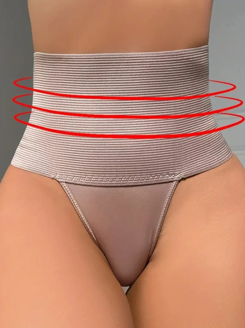 Culotte de contrôle taille haute pour femme, string respirant et confortable, string extensible, lingerie et sous-vêtements