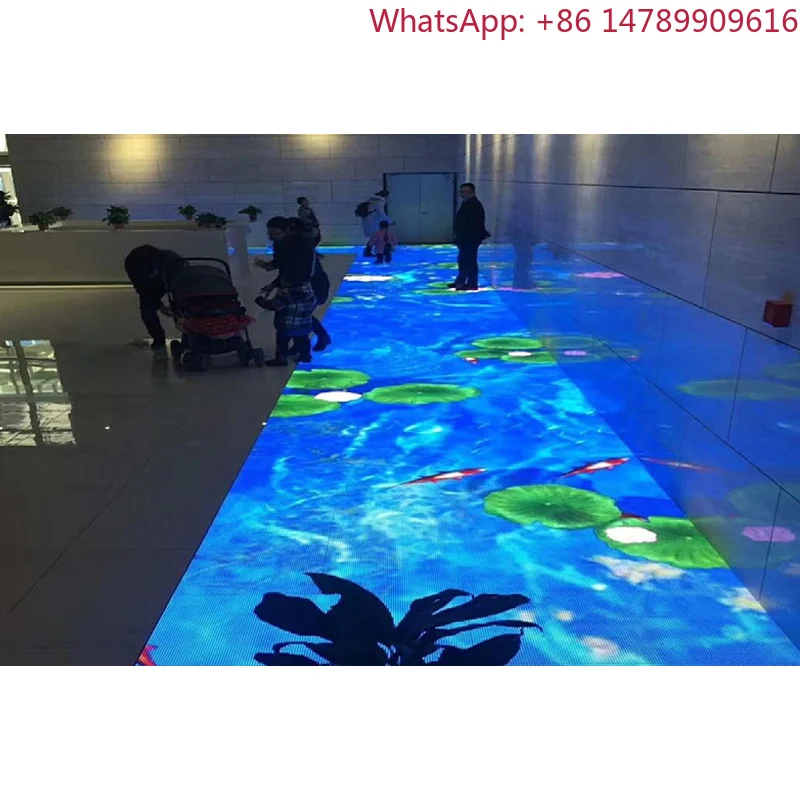 Ip65 Interactive Dance Floor Tile Stage P3.91 P4.81 P6.25mm 500X500mm Panel Screen Led DisplayHigh Refresh RateHeavy-dutyFootTra