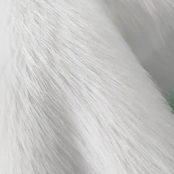 Good White Faux Fox Fur Fabric,Sewing Material,DIY Home Decoration,Collar,Clothing Accessories, about 5cm Long Hair,wide 180cm
