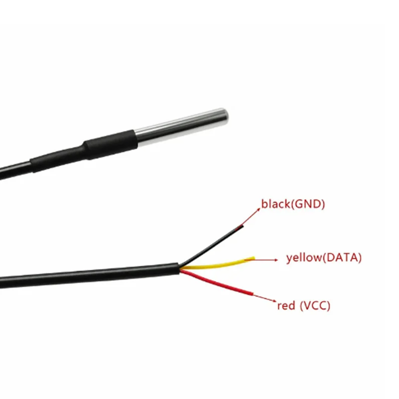 1-5 sztuk wodoodporny DS18B20 gwint sonda temperatury czujnik temperatury pakiet ze stali nierdzewnej 1m 2m 3m 5m 10m 18B20 drut arduino