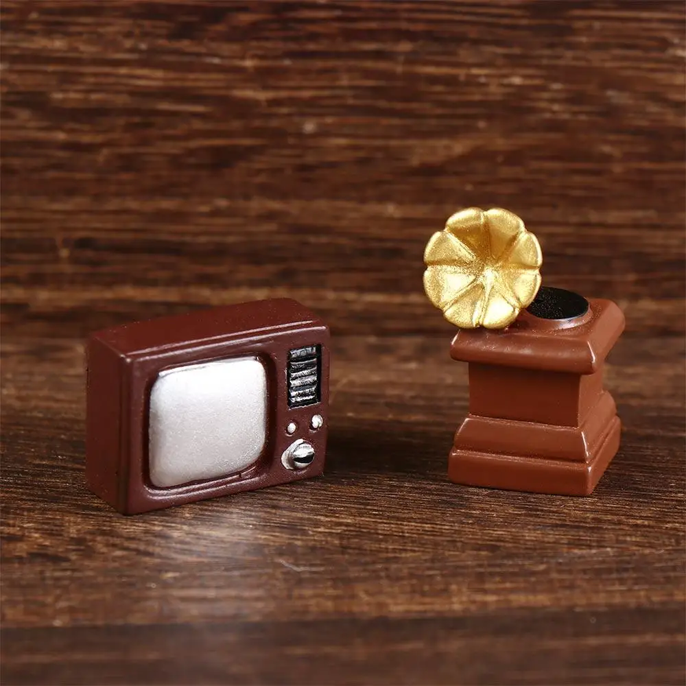 Decorazione della casa Figurina nostalgica retrò Mini miniature di fotocamera retrò Modello Case delle bambole Figura in miniatura