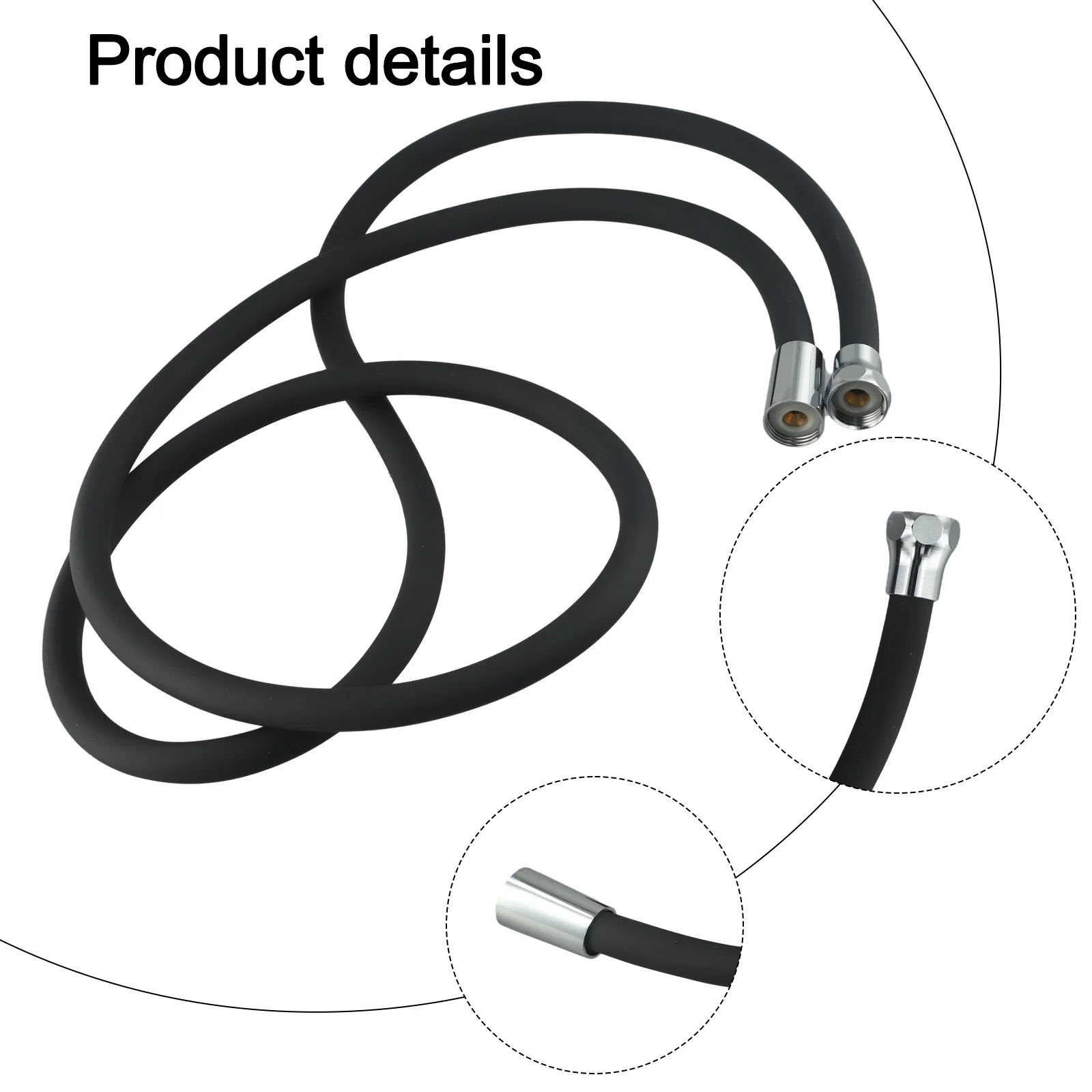 Latex For Shower Hose 2M Length With Brass Fittings For Reliable Water Delivery Between For Shower Head And Faucet