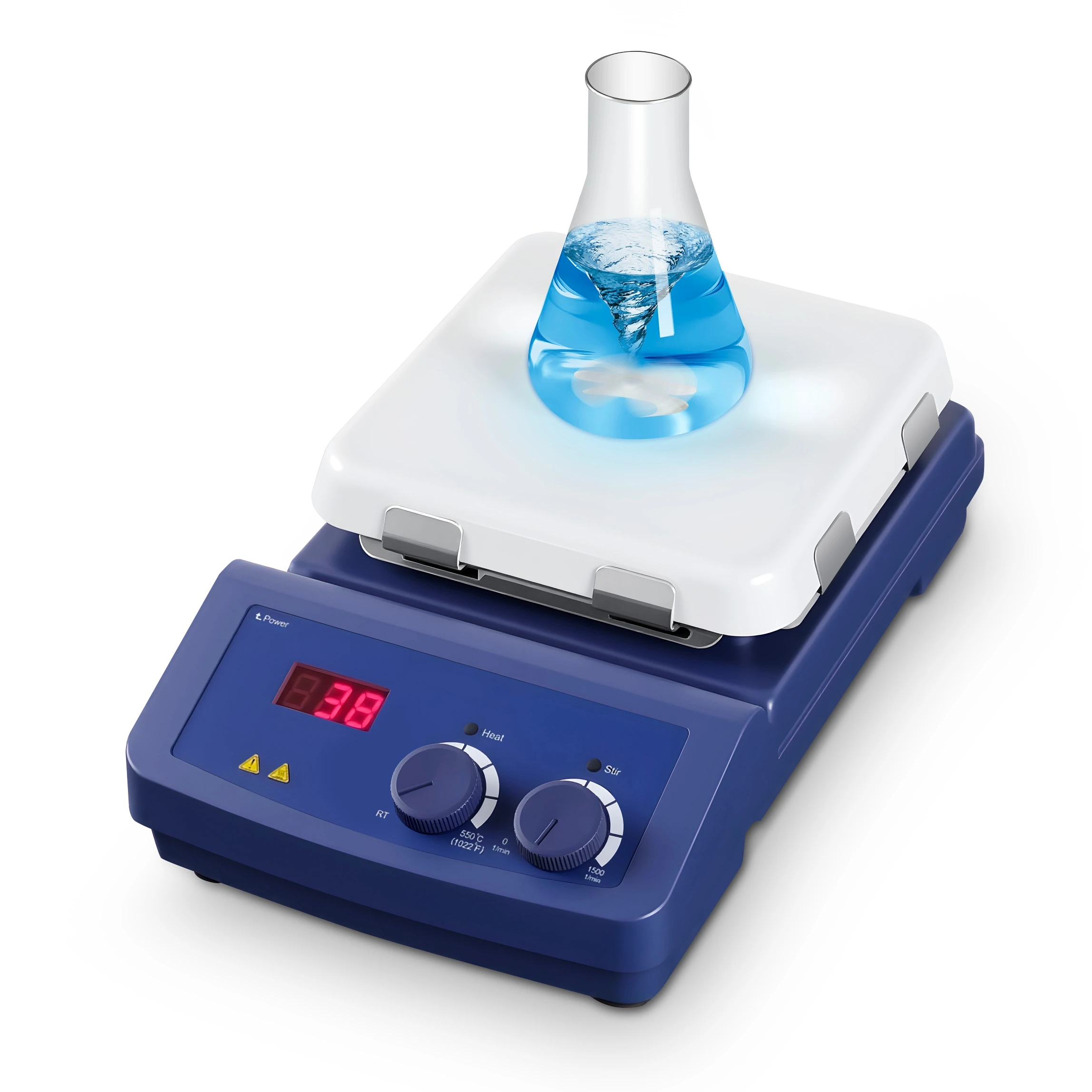 Agitador magnético con placa calefactora MS7-H550-S 550 ℃   Mezclador de laboratorio de 1500 rpm con agitador de placa calefactora
