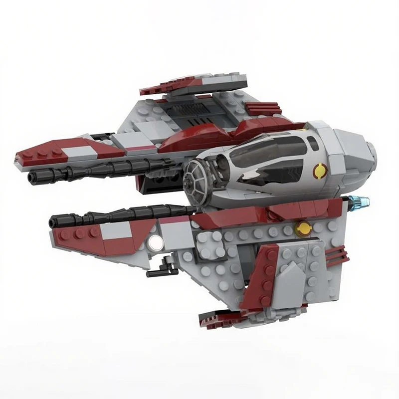 258pcs MOC Obi Wan S Eta 2 Actis Class Jədi Star Battle Model Toys Building Blocks Construction Christmas Gift Kids DIY Assemble - view 4
