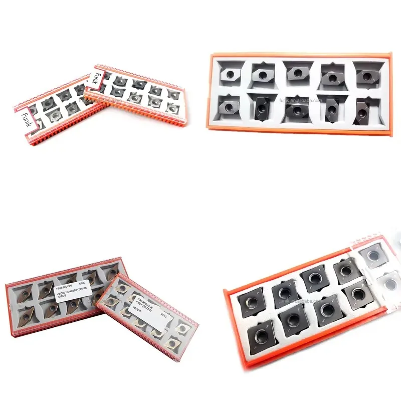 10pcs High Quality PCBN Cutting Tools Inserts FUNIK CBN Insert CNGA TNGA VNGA VBGW WNGA for Turning Milling