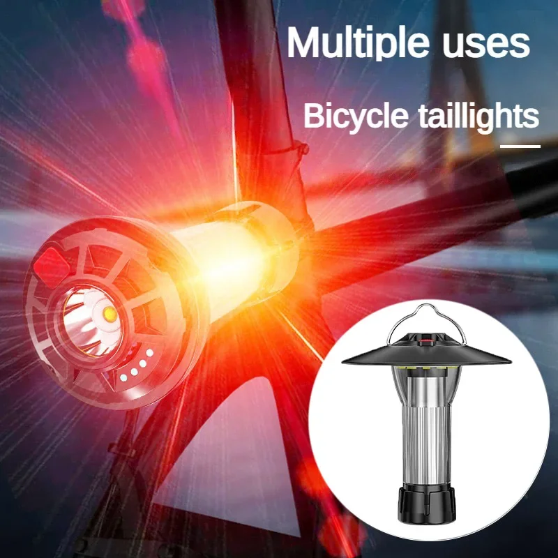 2200mAh فانوس التخييم مع قاعدة مغناطيسية مماثلة لهدف بلاك دوج صفر فانوس 5 أوضاع الإضاءة مصابيح كاشفة بلمبات LED مصباح الطوارئ