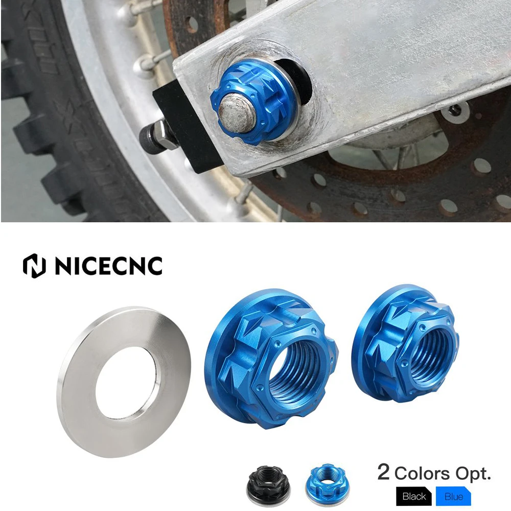 NICECNC For Yamaha YZ85 YZ 85 2002-2008 2007 2006 2005 2004 2003 Motorcycle Front Rear Axle Nut Screw & Washer Aluminum