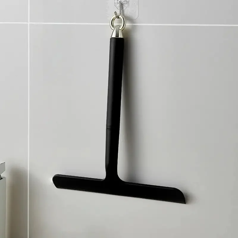 Robuste Glas- und Oberflächenreinigungsbürste, Schaber, Kunststoff, Silikon, geeignet für Badezimmer, Küche, Dusche, Spiegel, Fliesenreiniger – Detail 2