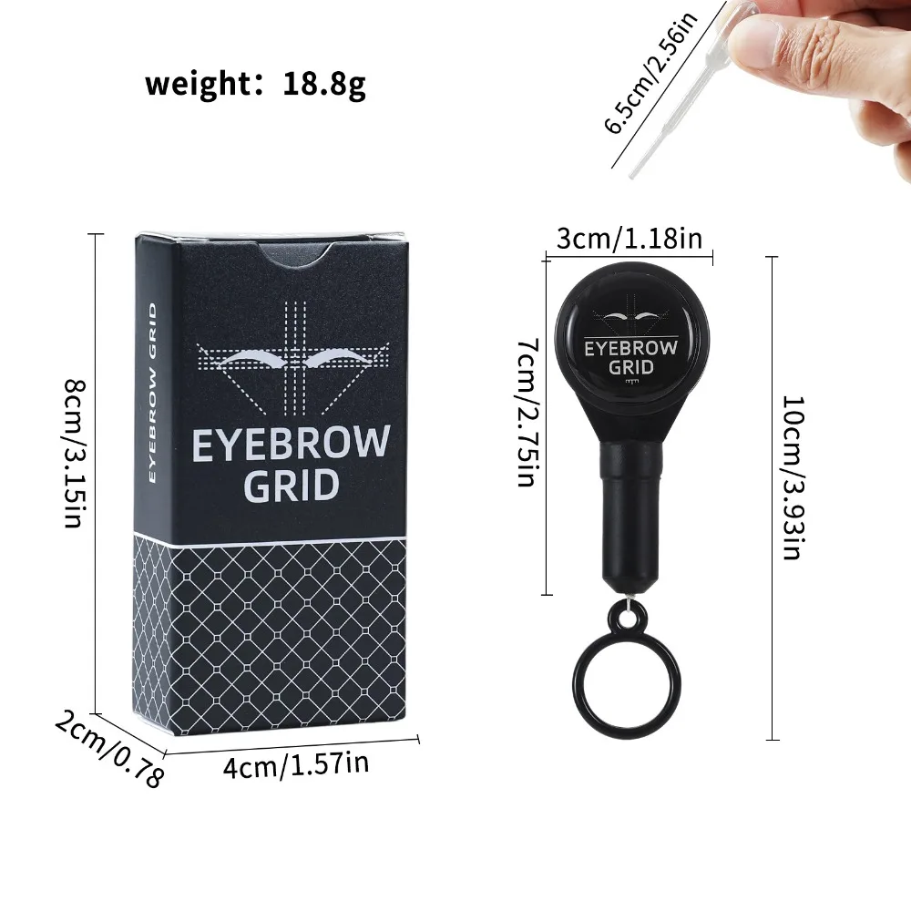 Stretchable Pre-Inked Mapping String Microblading Eyebrow Makeup Dyeing Thread Semi and Permanent Eyebrows Grid Measuring Tools