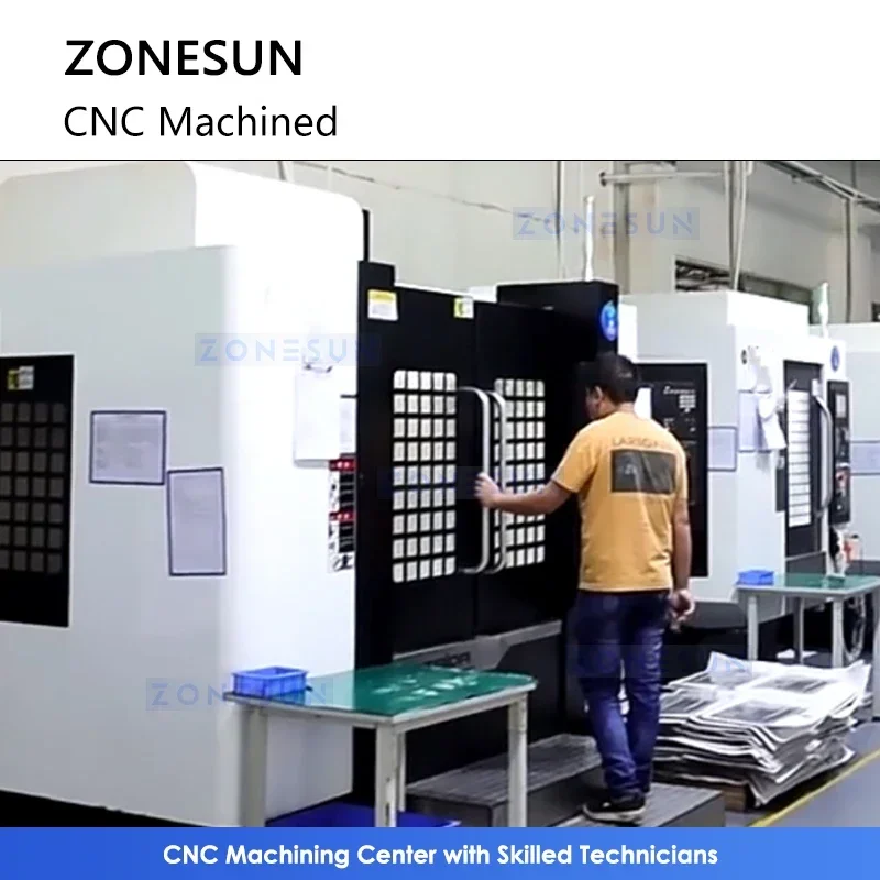 Torno de alumínio usinado protótipo de peças CNC personalizadas Zonesun ZS-CNC1