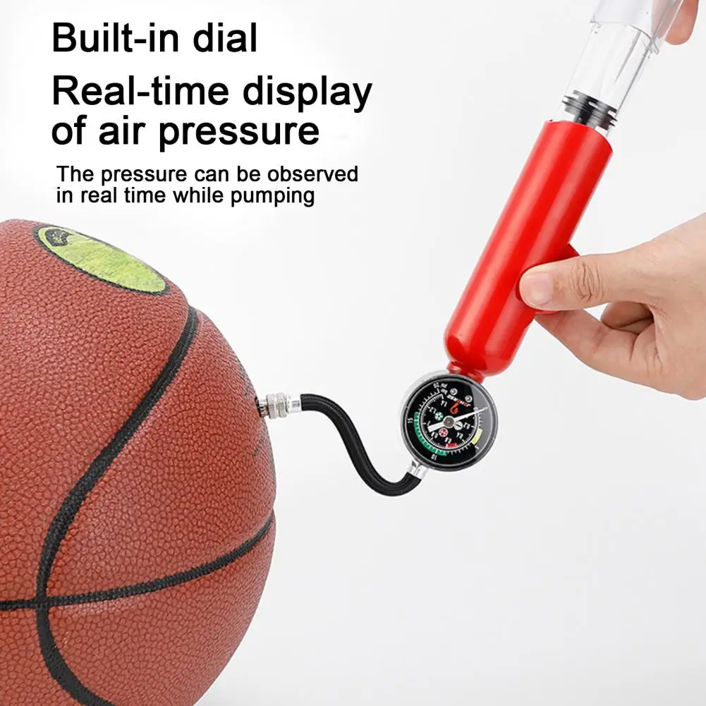 Basketball Inflator Premium Dual Action Ball Pump with Pressure Gauge for Soccer Basketball Football Hand for Volleyball for Air