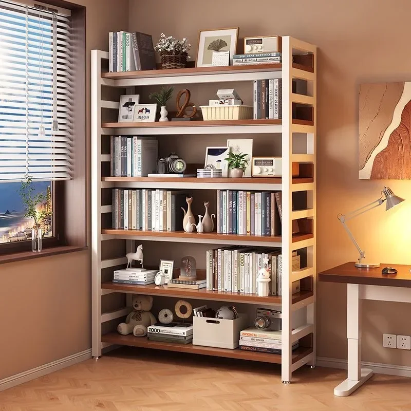 Floor-Standing Office Bookshelf 4/5 Layer Multi-Layer Magazine Newspaper Storage Rack Miscellaneous Display Shelf Home Office